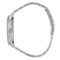Hallmark Gents Silver Bracelet Black Dial Watch | HF1452B