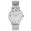 Hallmark Silver Bracelet White Dial Men's Dress Watch | HF1470W