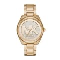 Michael Kors Mfo Janelle Gold Round Stainless Steel Woman's Watch | MK7088