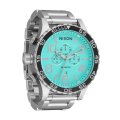 Nixon 51-30 Chrono - Silver & Turquoise Men's Watch | A13892084-00