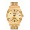 Nixon Time Teller Solar Gold Dial Stainless Steel Bracelet Unisex Watch | A1369510-00