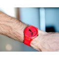 Puma Men's Reset Red Round Polyurethane Watch | P5003