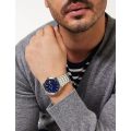 Seiko Blue Dial Silver Stainless Steel Strap Men's Watch | SUR555P1