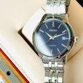 Seiko Blue Dial Silver Stainless Steel Unisex Dress Watch | SRPH87K1