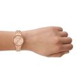 Skagen Anita Lille Three-Hand Rose Gold Stainless Steel Woman's Watch | SKW3128