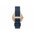 Skagen Riis Three-Hand Blue Leather Woman's Watch | SKW3090
