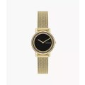 Skagen Signatur Lille Two-Hand Gold Stainless Steel Mesh Woman's Watch | SKW3111