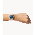 Skagen Sol Solar-Powered Ocean Blue Leather Women's Watch | SKW3021