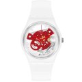 Swatch Time to Red Small Unisex Watch | SO31W104