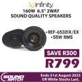 Infinity Reference REF-6532IX/EX 6-1/2" 2-way car speakers