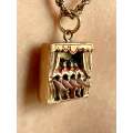 9ct Gold French Can-Can Dancing Pendant