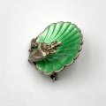 Vintage Silver and Enamel Sprite Brooch