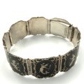 Silver Siam Niello Bracelet, circa 1940