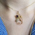 Antique Edwardian Amethyst and Seedpearl Pendant