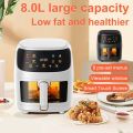 Silver Crest 8L Digital Clear View Window Air Fryer + FREE Silicone Liner