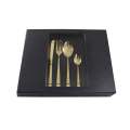 LMA 24 Piece Cutlery Set & Fiber Textured Noir Display Box