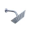 LMA Stainless Steel 15cm Square Shower Head & 45 Bend 16cm Shower Arm Set