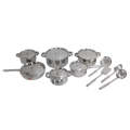 40 Piece Encapsulated Bottom Stainless Steel Cookware & Kitchen Tools Set