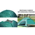 200x150cm 2 Person Waterproof Dome Pop Up Tent with Sunroof & Inner Lining