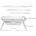 LMA Braai Master Folding Stainless Steel BBQ Stand & Carry Bag