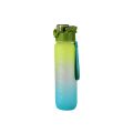Motivational Pastel Water Bottle with Quotes and Time Markers - Green - 1 Litre