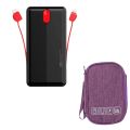 10000mAh 22.5W Slim Power Bank with Dual Built-in Cables & Carry Pouch PQ13