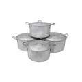 8 Piece Pure Aluminium Extra-Large Casserole Pot Set - Megna Set