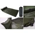 184x120cm Army Green Self-Inflating Double Camping Mattress with Inflatable Headrests