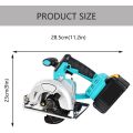 20V Electric Hand Saw, 4.0Ah Battery, 6-1/2 Inch, 1000W Saws For Woodworking with Fast Charger, 2 Bl
