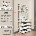 4/5 Layer Shoe Rack Storage Cabinet Simple Floor-Standing Coat Rack Shoe And Hat Rack Bedroom Clothe