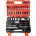 53pcs Ratchet Wrench & Socket Tools Set 1/4-inch Drive Screwdriver ing Kit Combination Socket Wrench
