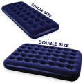 1.91m x 1.37m x 22cm Large Flocked Inflatable Air Bed Camping Mattress