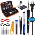 22 PCS 60W 240V 180-500 Soldering Iron Kit Welding Tools Adjustable Solder Wire Digital Multimeter