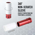 CARTMAN 5 Piece Set 1/2 Inch Drive Deep Impact Socket, Non-Marring Impact Lug Nut Socket with Protec