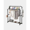 storage holder double layer double pole clothes storage holder stand for clothes fall to the ground
