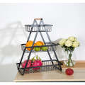 Modern Household Items Fruit And Vegetable Rack, Iron Fruit Storage Cart Metal Iron, Wood
