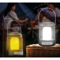 Outdoor Multifunctional Camping Light with USB Charging, Stepless Dimming Tent Light, Flame Lamp, Ho