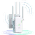 Repeater 1200 Mbit/s WLAN Amplifier WiFi Repeater Dual Band 5 GHz & 2.4 GHz WiFi Extender 2 Ethernet