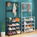 4/5 Layer Shoe Rack Storage Cabinet Simple Floor-Standing Coat Rack Shoe And Hat Rack Bedroom Clothe