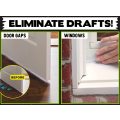 Alien Draft Seal Under Door Draft Stopper 1 Roll 195 in. Anti-Drip Adhesive and Flexible Flap to Sea