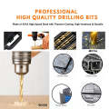 99 Piece Hss Titanium Coated High Speed Steel Drill Bit Set Power Tool Accessories Comes With Box