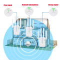 Repeater 300 Mbit/s WLAN Amplifier WiFi Repeater Dual Band 5 GHz & 2.4 GHz WiFi Extender 2 Ethernet
