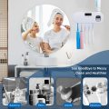 Wall Mounted Toothbrush Holder with Toothpaste Dispenser, Electric Toothbrush Holder for Bathroom, S