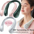 Portable USB Rechargeable Neckband Lazy Neck Hanging Dual Cooling Mini Fan