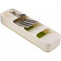 Plastic Drawer Cutlery Organizer Tray Kitchen Storage Holder Rack for Cutlery Silverware Compact Cut