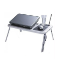 E Table  Foldable & Portable Laptop Table With 2 USB Cooling Fans