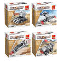 Kids Military Vehicle Building Block Play Kits - Set of 4
