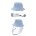 Set of 2 Kids Bucket Hats With Visors - Light Blue and Pink
