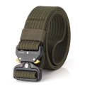 Waist Belts Alloy Buckle Heavy Duty Rigger Military Tactical Belt - Brown