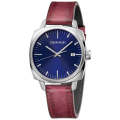 Calvin Klein Men's Frater Blue Dial 42mm Leather Watch - K9N111ZN